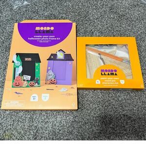 Mondo Llama Halloween Craft Kit Bundle Photo Frame + Paint Your Own Wood Pet